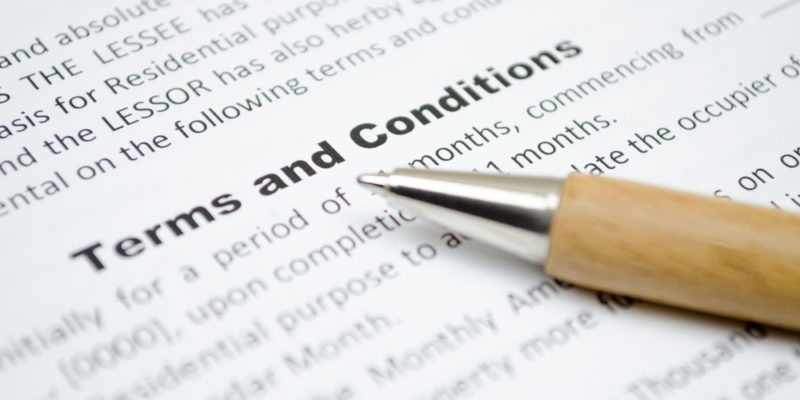 Affiliate website terms and conditions guidelines