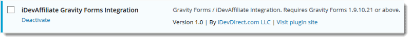 gravity forms affiliate plugin