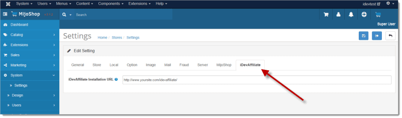 mijoshop affiliate settings